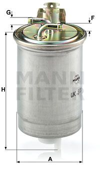 Топливный фильтр MANN-FILTER WK 841 для SEAT INCA