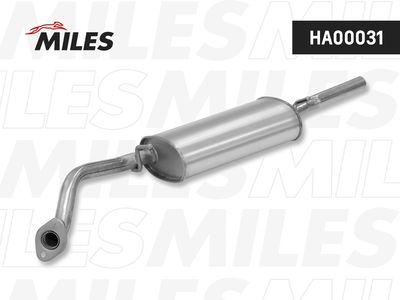 Глушитель выхлопных газов конечный MILES HA00031
