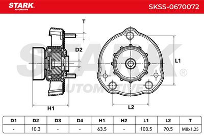 тампон на макферсън STARK SKSS-0670072