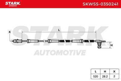 датчик, обороти на колелото STARK SKWSS-0350241