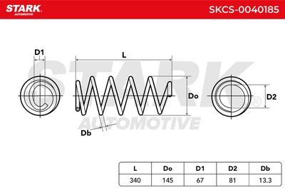 пружина за ходовата част STARK SKCS-0040185