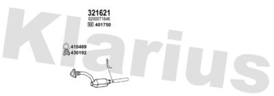 Układ wydechowy KLARIUS 721606E