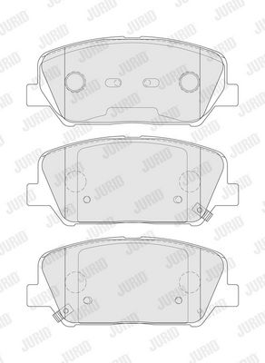 BREMSBELAGSATZ SCHEIBENBREMSE JURID 573407J 1
