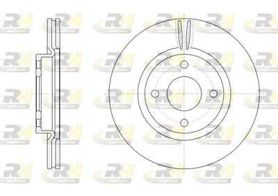 ROADHOUSE 62555.10 Тормозные диски для FORD (Форд Фиеста)