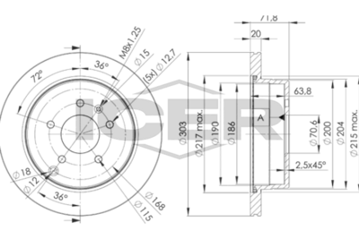 спирачен диск ICER 78BD9049-2