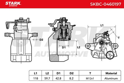 спирачен апарат STARK SKBC-0460197
