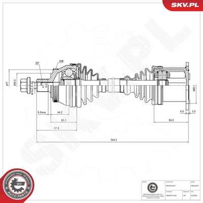 Hnací hřídel ESEN SKV 40SKV307