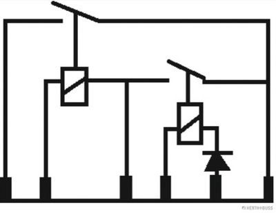 Przekaźnik, sterownik silnika HERTH+BUSS ELPARTS 75896368