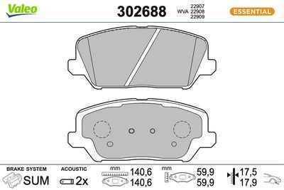 SET PLACUTE FRANA FRANA DISC VALEO 302688