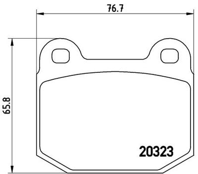 Комплект тормозных колодок, дисковый тормоз BREMBO P 59 004 для OPEL MANTA