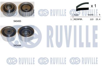 Комплект ремня ГРМ RUVILLE 550359 для HYUNDAI LANTRA