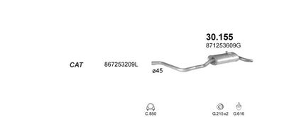 SISTEM DE ESAPAMENT POLMO POLMO07456