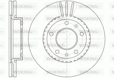 WOKING D6888.10 Тормозные диски  для KIA CARNIVAL II (GQ) 2.5 V6