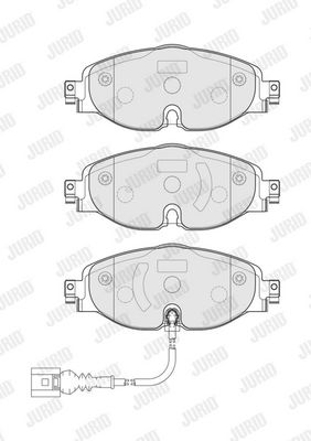 BREMSBELAGSATZ SCHEIBENBREMSE JURID 573390J 1