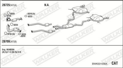 Изпускателна система WALKER BWK031030A