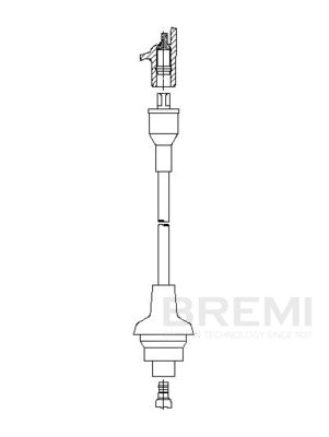 Kabel zapalovací svíčky BREMI 6A35/57