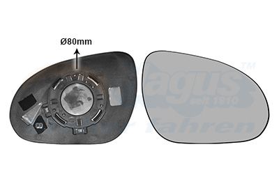 Зеркальное стекло, наружное зеркало VAN WEZEL 8207834 для HYUNDAI i30