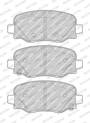 BREMSBELAGSATZ SCHEIBENBREMSE FERODO FDB4925 1