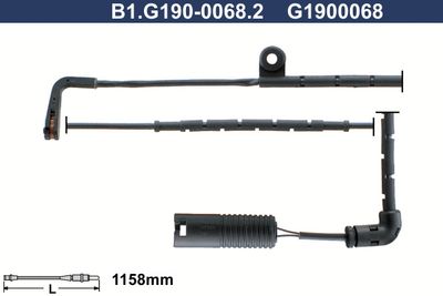 GALFER B1.G190-0068.2 Датчик износа тормозных колодок  для LAND ROVER RANGE ROVER III (L322) 4.4 4x4