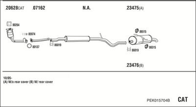 SISTEM DE ESAPAMENT WALKER PEK015704B