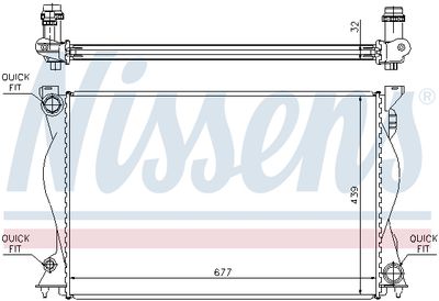 Radiator, engine cooling 60234A