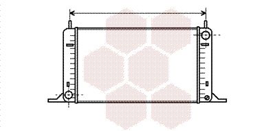 Радиатор, охлаждение двигателя VAN WEZEL 18002096 для FORD ORION