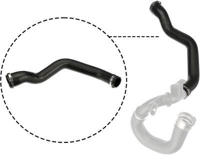 Intercooler slang (diameter 43/53mm, lengte 600mm, zwart)