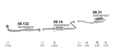 SISTEM DE ESAPAMENT POLMO POLMO03975