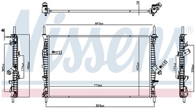 RADIATOR RACIRE MOTOR NISSENS 607191 4