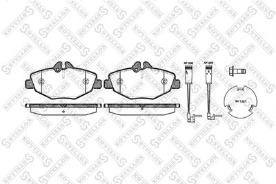 STELLOX 1001 002L-SX Тормозные колодки и сигнализаторы  для MERCEDES-BENZ E-CLASS T-Model (S211) E 220 T CDI