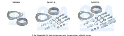 Монтажный комплект, катализатор BM CATALYSTS FK90031 для HONDA CRX