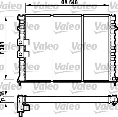 VALEO 731586 Крышка радиатора  для PEUGEOT 406 (Пежо 406)