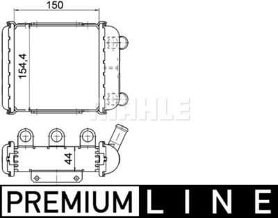 MAHLE CR 1399 000P Радиатор охлаждения двигателя для AUDI A6 C5 Avant (4B5)