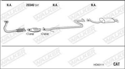 SISTEM DE ESAPAMENT WALKER HO60111