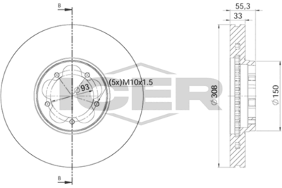 спирачен диск ICER