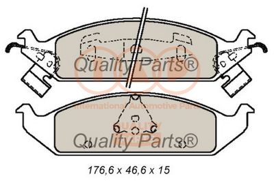 Комплект тормозных колодок, дисковый тормоз IAP QUALITY PARTS 704-02040 для CHRYSLER STRATUS