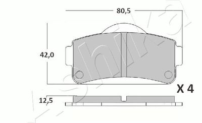 SET PLACUTE FRANA FRANA DISC ASHIKA 5000MC03 1