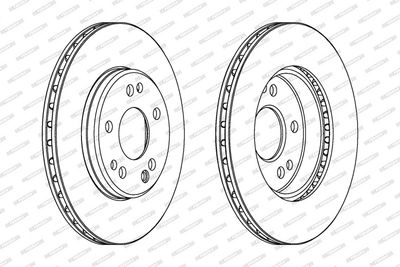 BREMSSCHEIBE FERODO DDF181 1