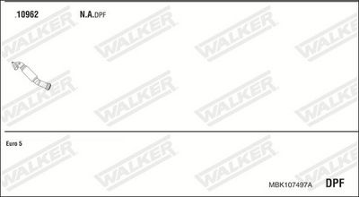 ABGASANLAGE WALKER MBK107497A