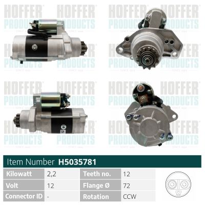 STARTER HOFFER H5035781