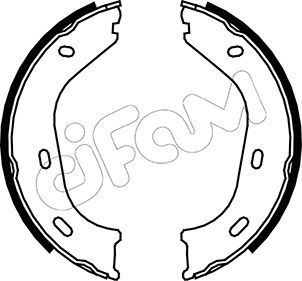 Brake Shoe Set, parking brake 153-232