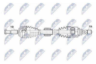 Wał napędowy NTY NPW-RE-223