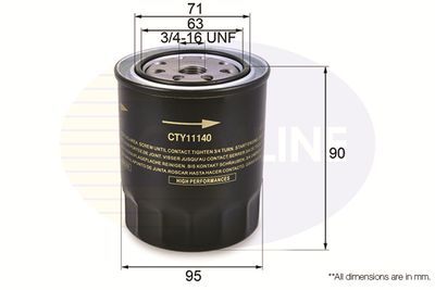 Oil Filter COMLINE CTY11140