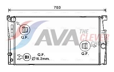 радиатор, охлаждане на двигателя AVA Clever Choice BW2549