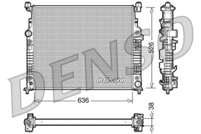 Радиатор, охлаждение двигателя DENSO DRM17006 для MERCEDES-BENZ G-CLASS