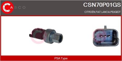 Tlakový vypínač, klimatizace CASCO CSN70P01GS