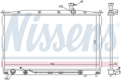 RADIATOR RACIRE MOTOR NISSENS 67505 5