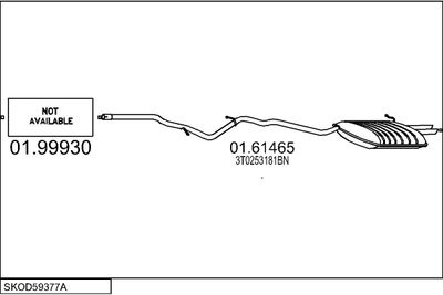 SISTEM DE ESAPAMENT MTS SKOD59377A032788