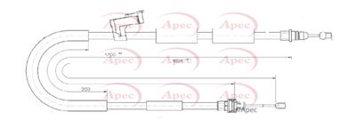 Cable Pull, parking brake APEC CAB1592