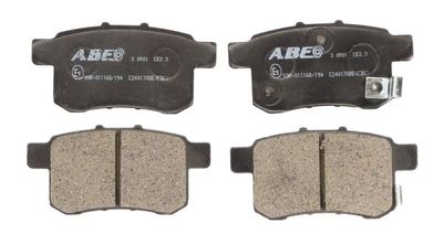 Комплект тормозных колодок, дисковый тормоз ABE C24017ABE для HONDA INSPIRE